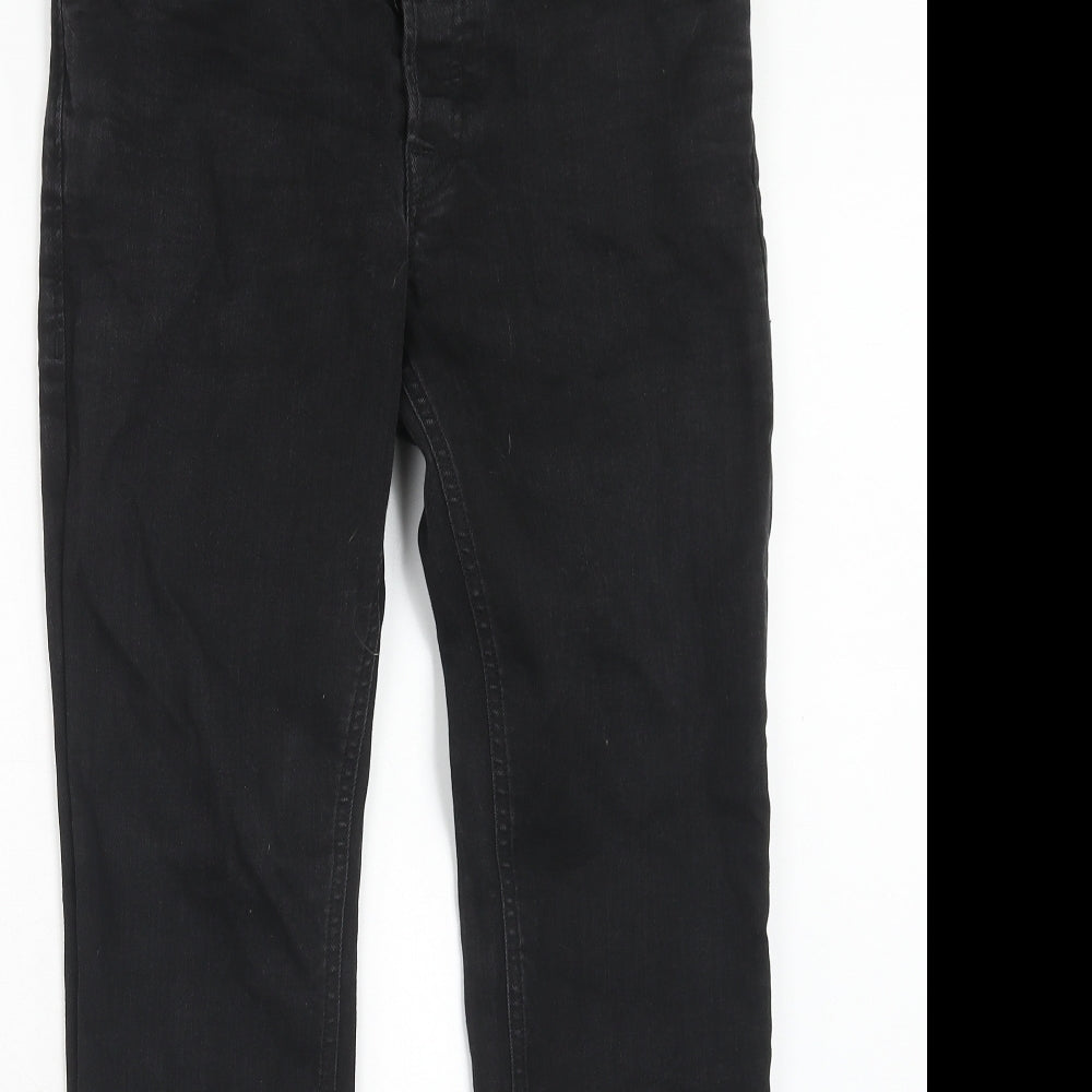 JACK & JONES Mens Blue Cotton Skinny Jeans Size 32 in L32 in Slim Button