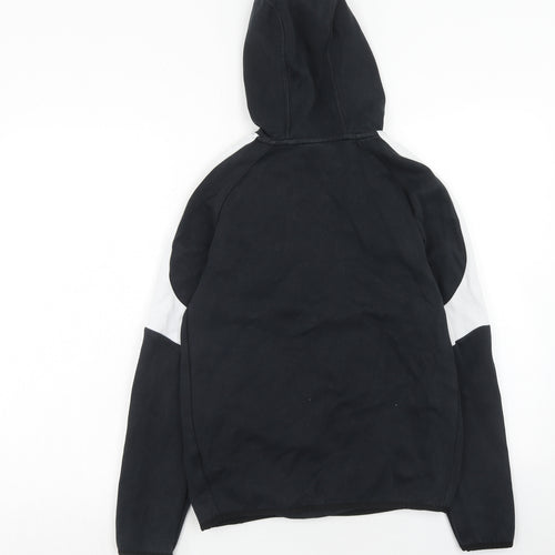 PUMA Mens Black Cotton Pullover Hoodie Size S