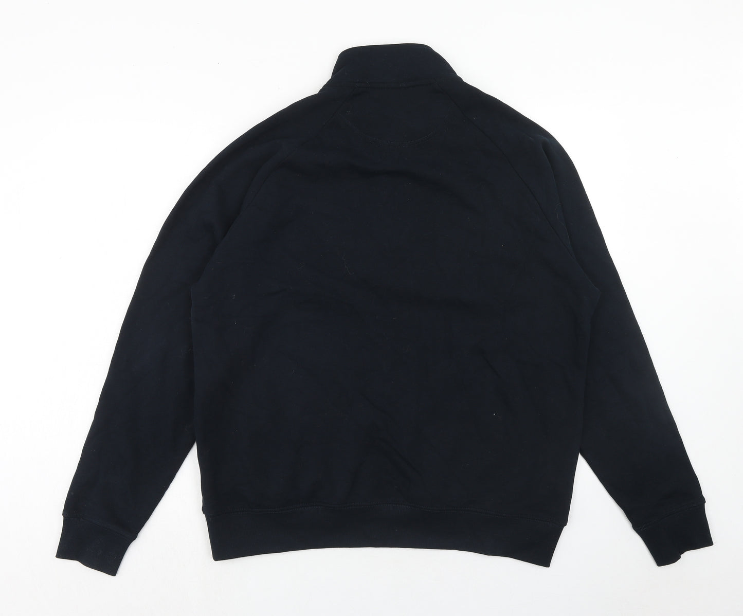 Marks and Spencer Mens Blue Camel Henley Sweatshirt Size L