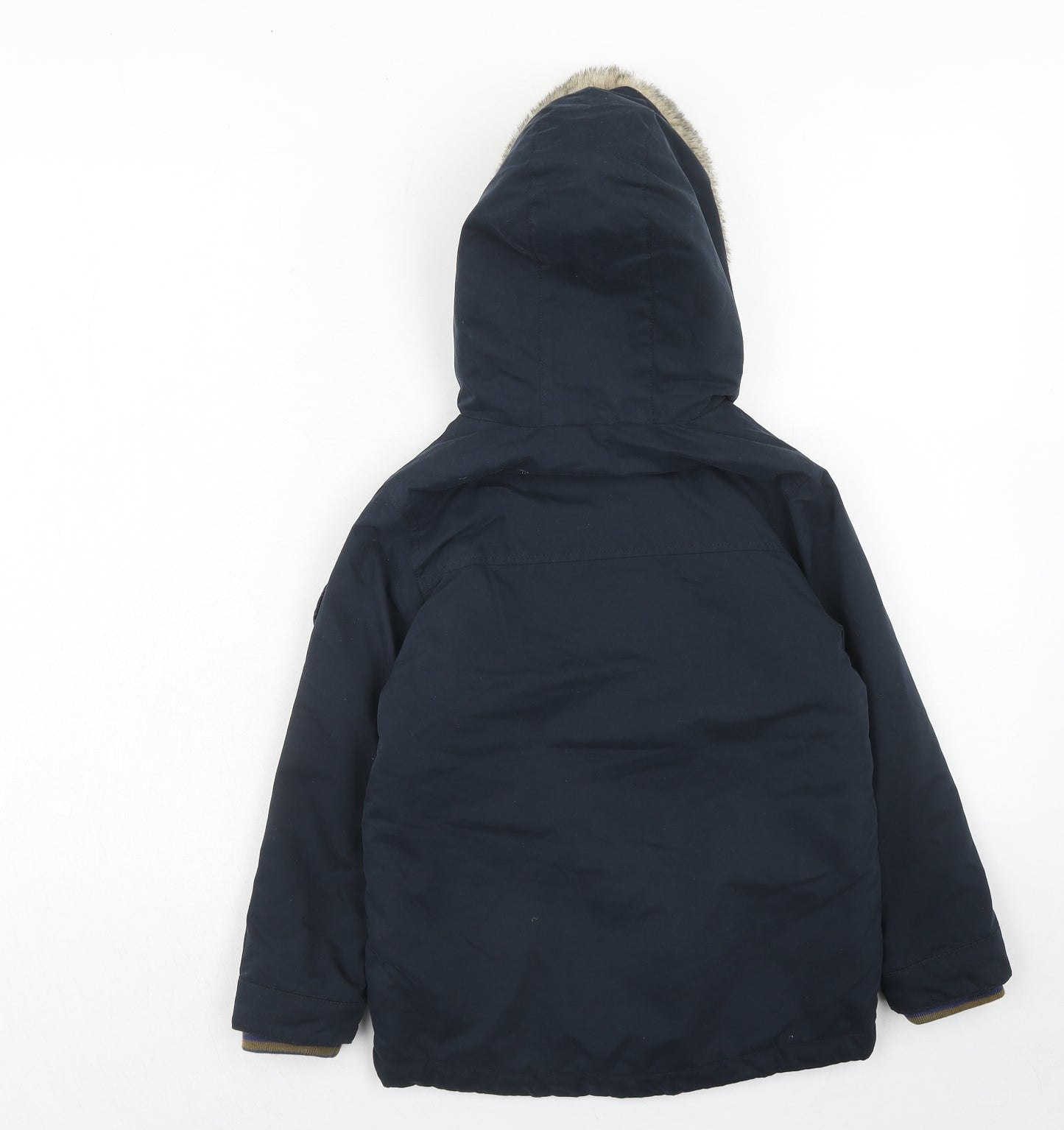 NEXT Boys Blue Windbreaker Jacket Size 5-6 Years Zip