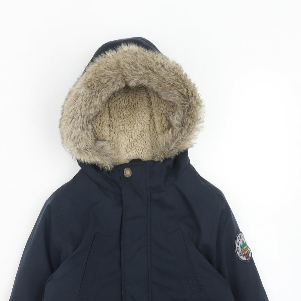 NEXT Boys Blue Windbreaker Jacket Size 5-6 Years Zip