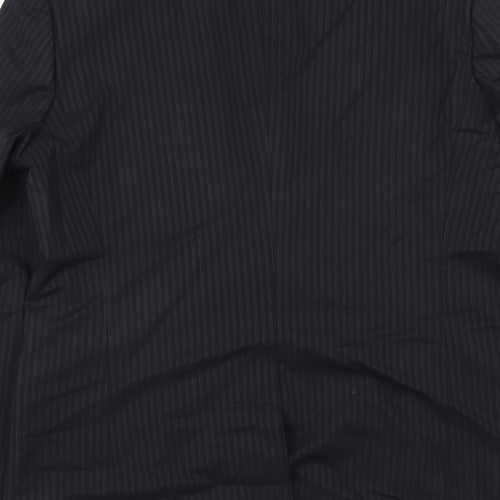 Ted Baker Mens Blue Striped Wool Jacket Suit Jacket Size 42 Regular