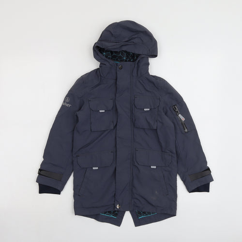 Ted Baker Boys Blue Windbreaker Jacket Size 7 Years Zip