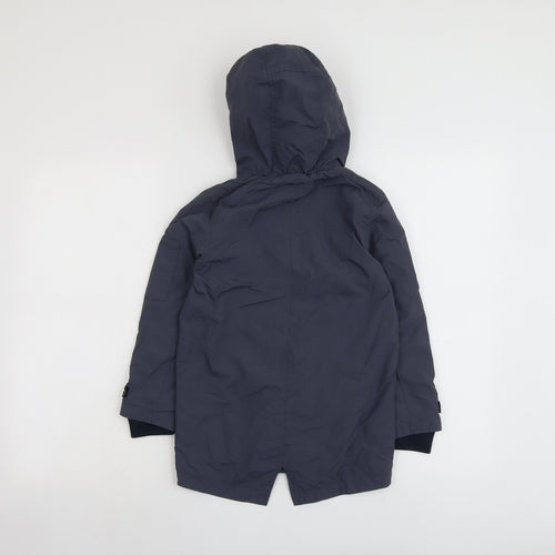 Ted Baker Boys Blue Windbreaker Jacket Size 7 Years Zip