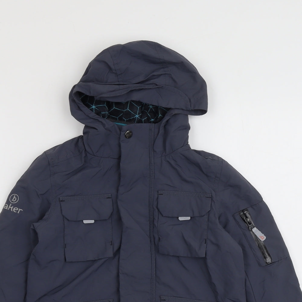 Ted Baker Boys Blue Windbreaker Jacket Size 7 Years Zip