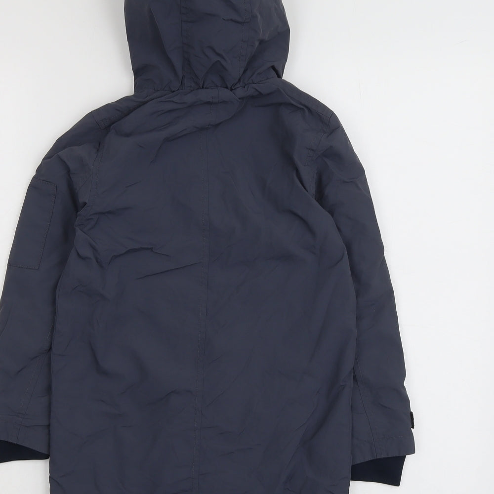 Ted Baker Boys Blue Windbreaker Jacket Size 7 Years Zip