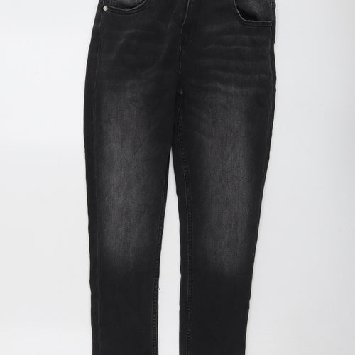 Marks and Spencer Boys Grey Cotton Skinny Jeans Size 12-13 Years Regular Button