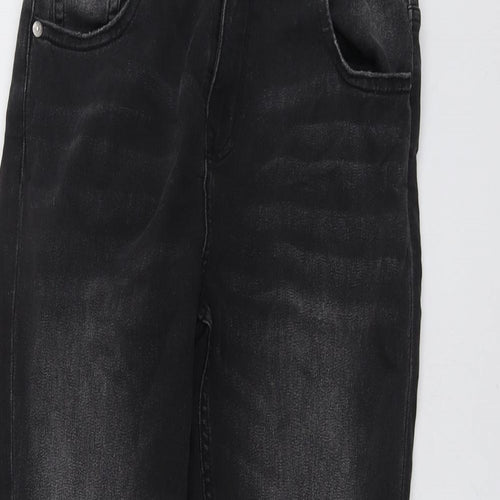 Marks and Spencer Boys Grey Cotton Skinny Jeans Size 12-13 Years Regular Button