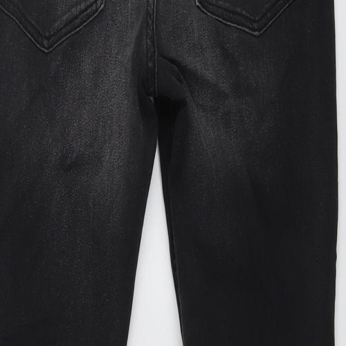 Marks and Spencer Boys Grey Cotton Skinny Jeans Size 12-13 Years Regular Button