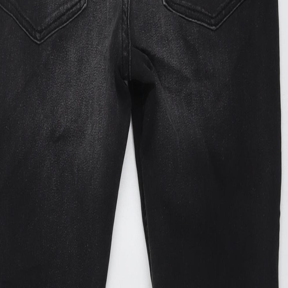 Marks and Spencer Boys Grey Cotton Skinny Jeans Size 12-13 Years Regular Button