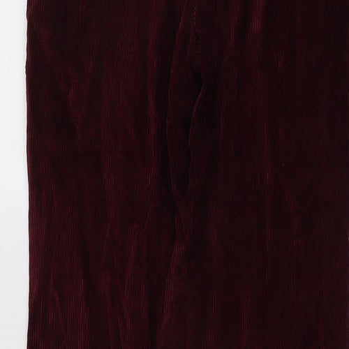 Blue Harbour Mens Purple Cotton Trousers Size 36 in L33 in Regular Button