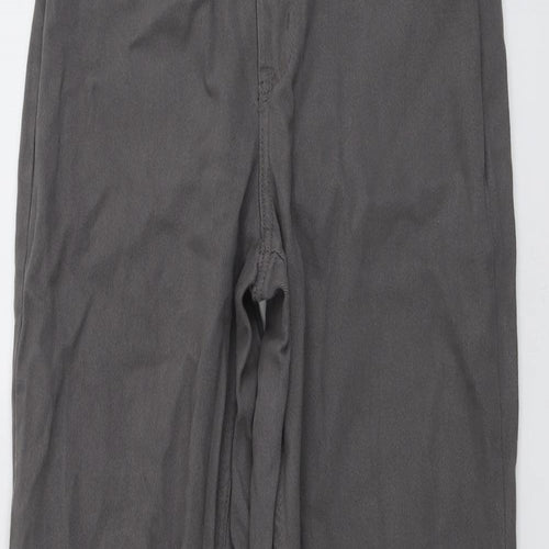 H&M Womens Grey Cotton Tapered Jeans Size 8 L29 in Regular Button