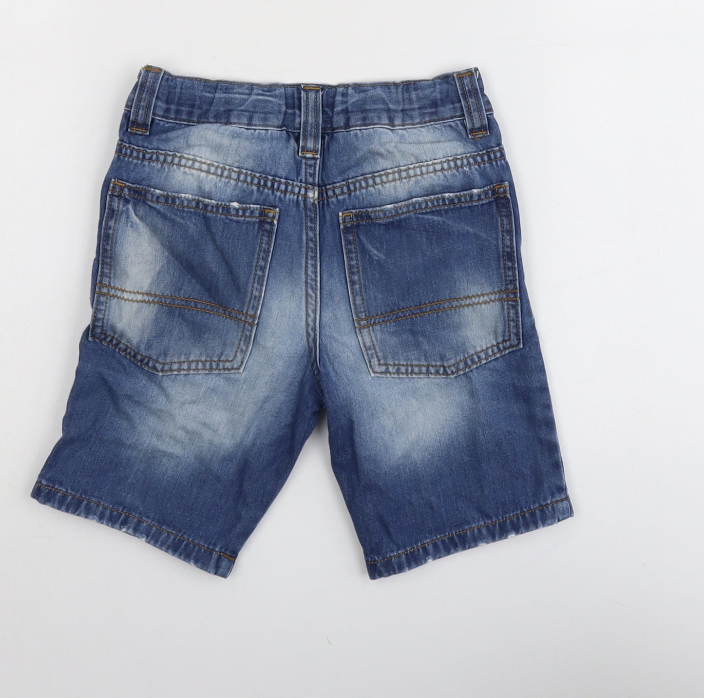 NEXT Boys Blue Cotton Bermuda Shorts Size 9 Years Regular Zip