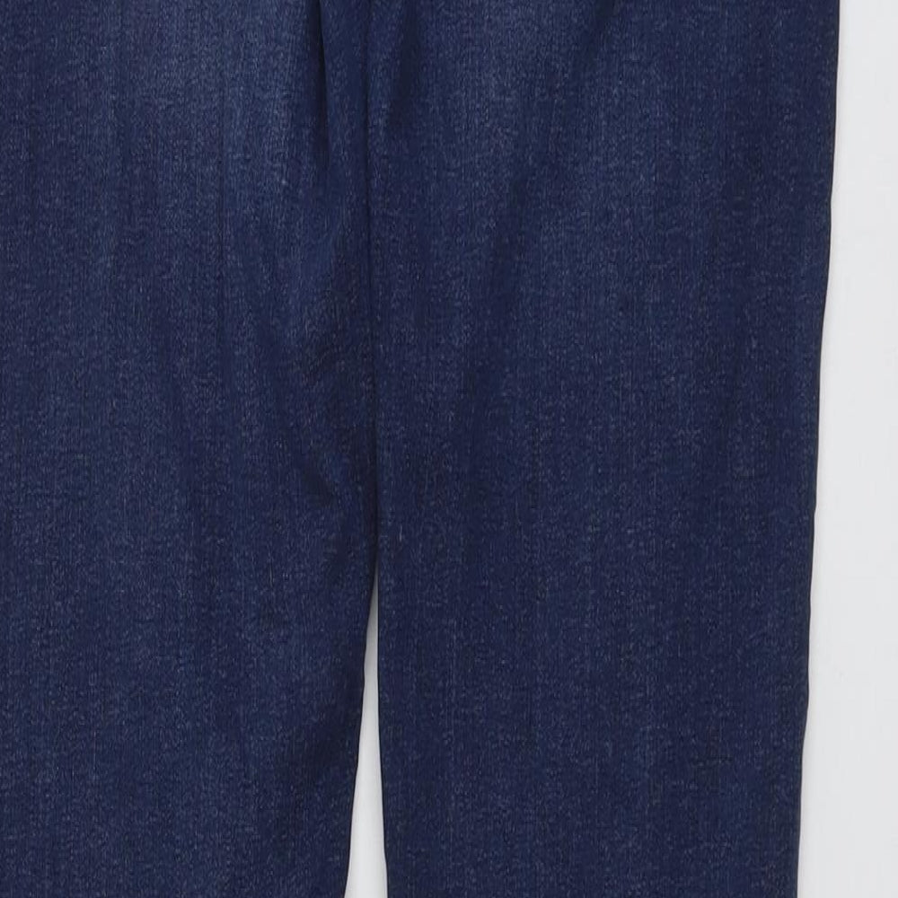 Fransa Womens Blue Cotton Skinny Jeans Size 12 L32 in Regular Button