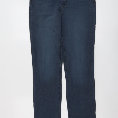 Levi's Mens Blue Cotton Straight Jeans Size 30 in L32 in Regular Button
