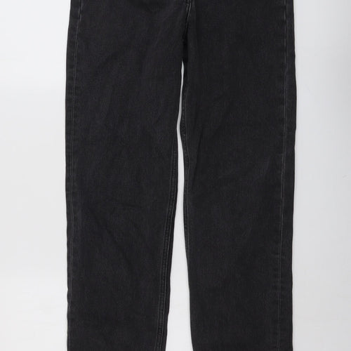 COLLUSION Womens Grey Cotton Mom Jeans Size 26 in L36 in Regular Button
