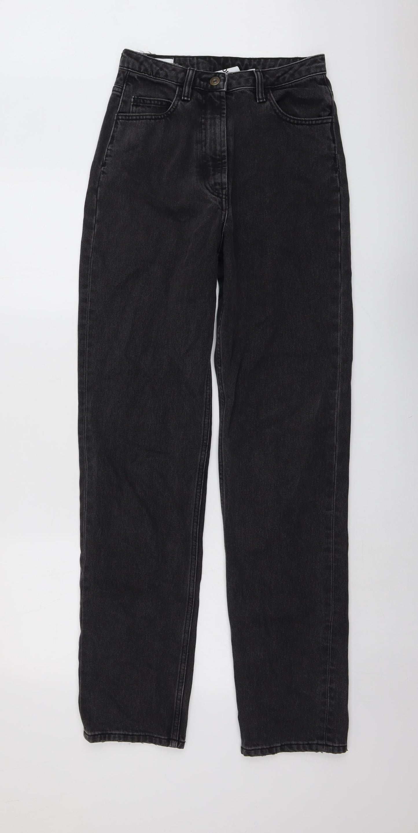 COLLUSION Womens Grey Cotton Mom Jeans Size 26 in L36 in Regular Button
