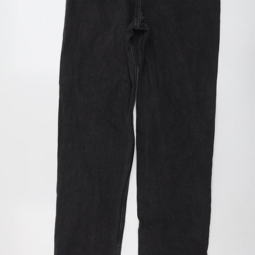 COLLUSION Womens Grey Cotton Mom Jeans Size 26 in L36 in Regular Button