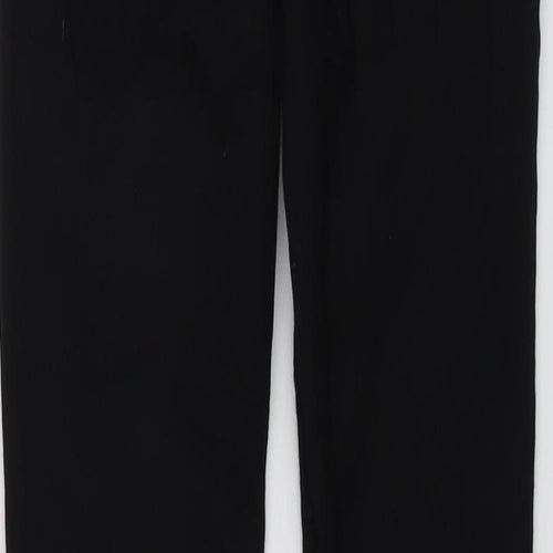 Zara Womens Black Cotton Skinny Jeans Size 10 L27 in Regular Button