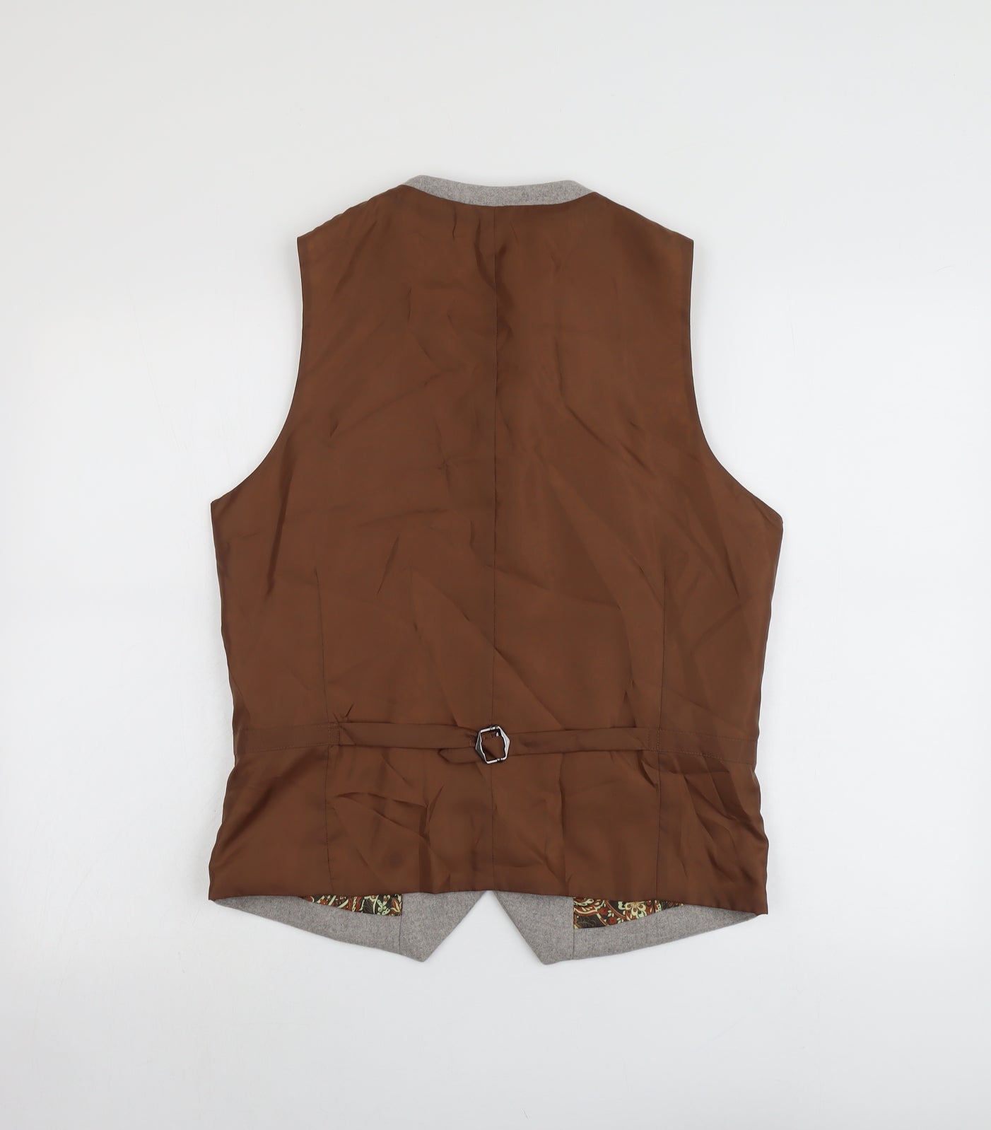 Sawyers & Hendricks Mens Grey Wool Jacket Suit Waistcoat Size 38 Regular