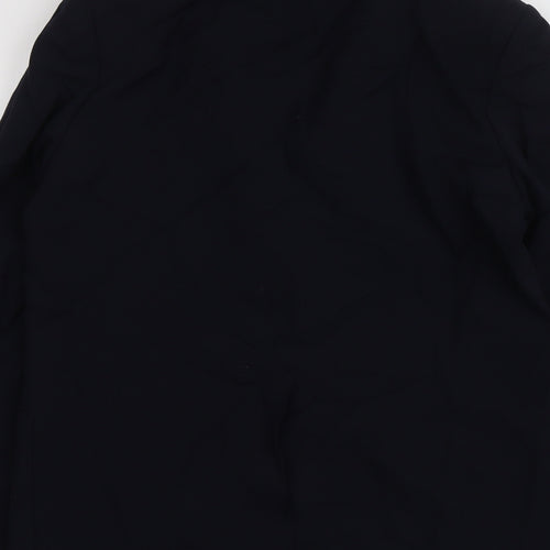 Marks and Spencer Womens Blue Polyester Jacket Suit Jacket Size 14