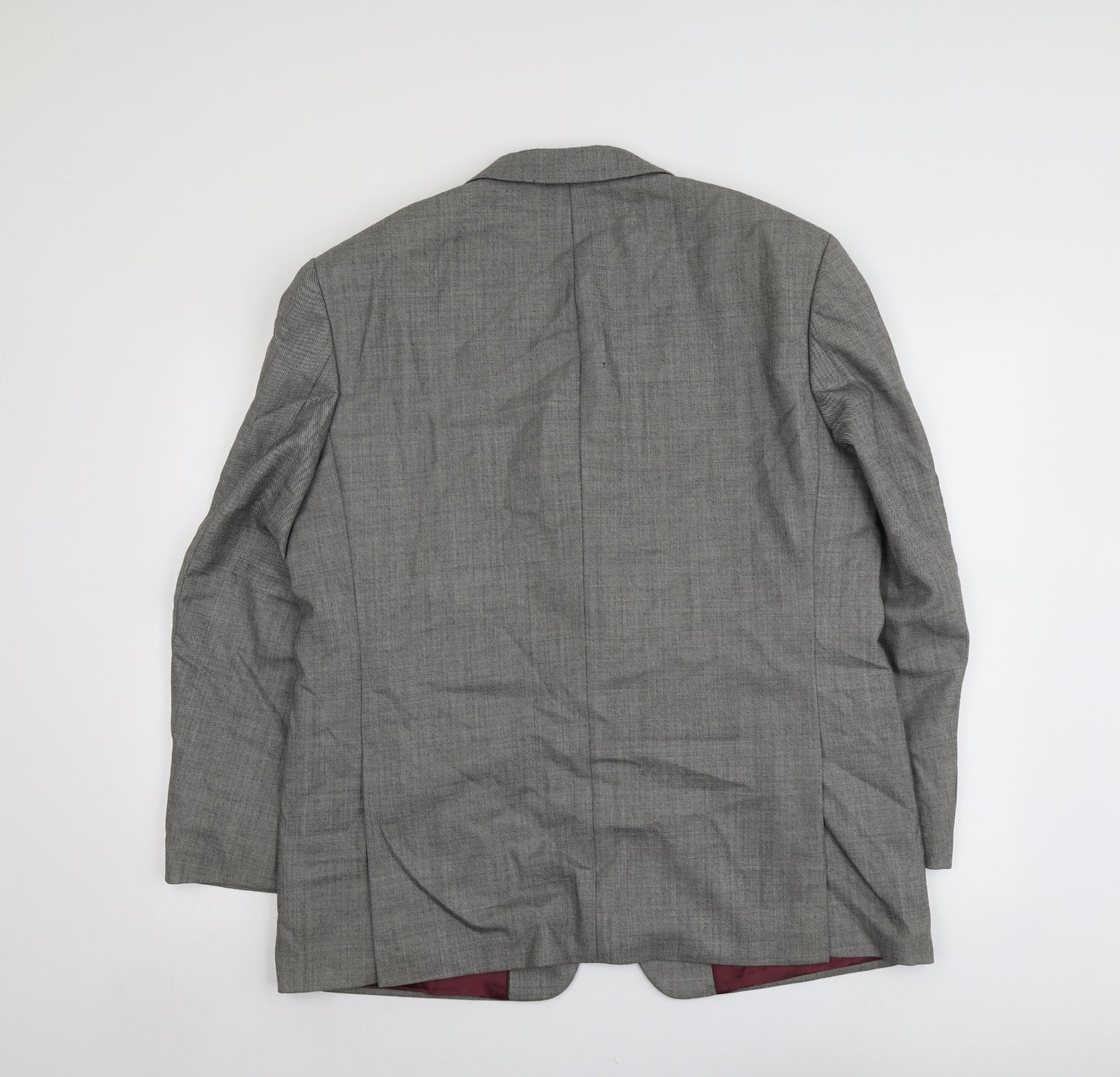 Brook Taverner Mens Grey Wool Jacket Suit Jacket Size 44 Regular