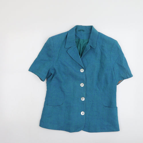Dorothy Perkins Womens Blue Jacket Size 14 Button