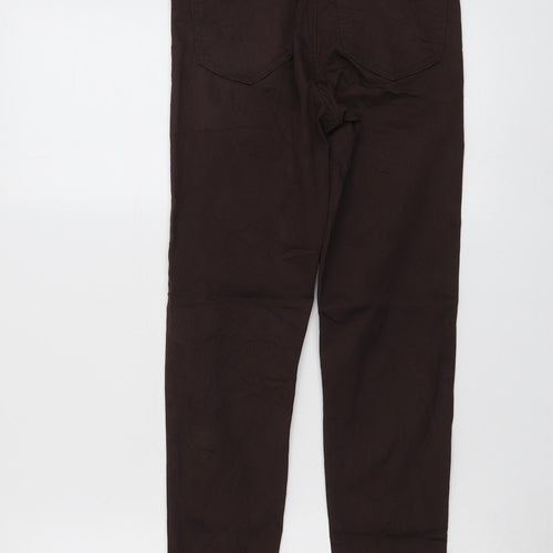 Marks and Spencer Womens Brown Cotton Jegging Jeans Size 6 L28 in Regular