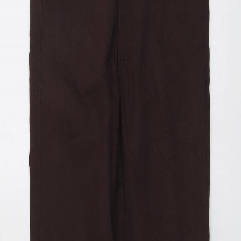 Marks and Spencer Womens Brown Cotton Jegging Jeans Size 6 L28 in Regular