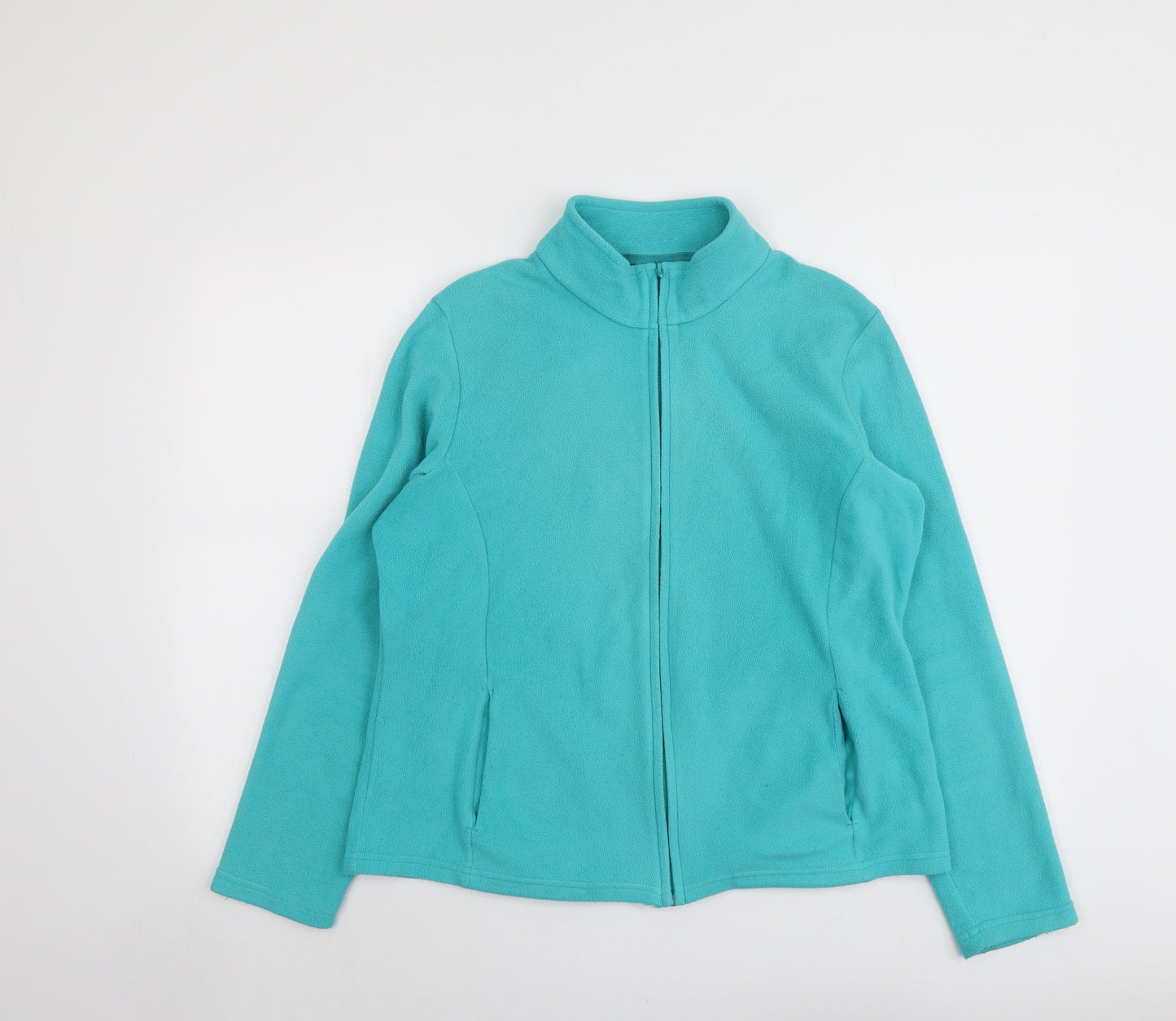 Marks and Spencer Womens Green Jacket Size 16 Zip