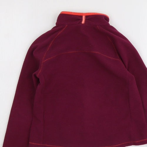 Quechua Girls Purple Jacket Size 7-8 Years Zip
