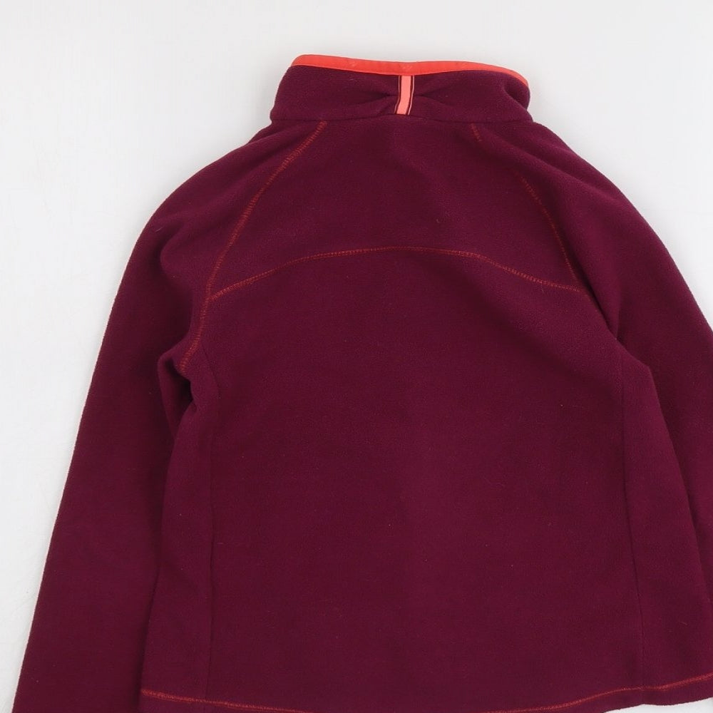 Quechua Girls Purple Jacket Size 7-8 Years Zip