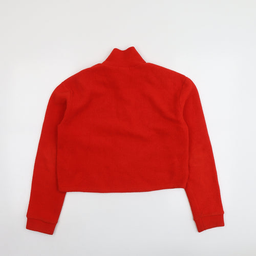 BDG Womens Red Polyester Pullover Sweatshirt Size S Zip