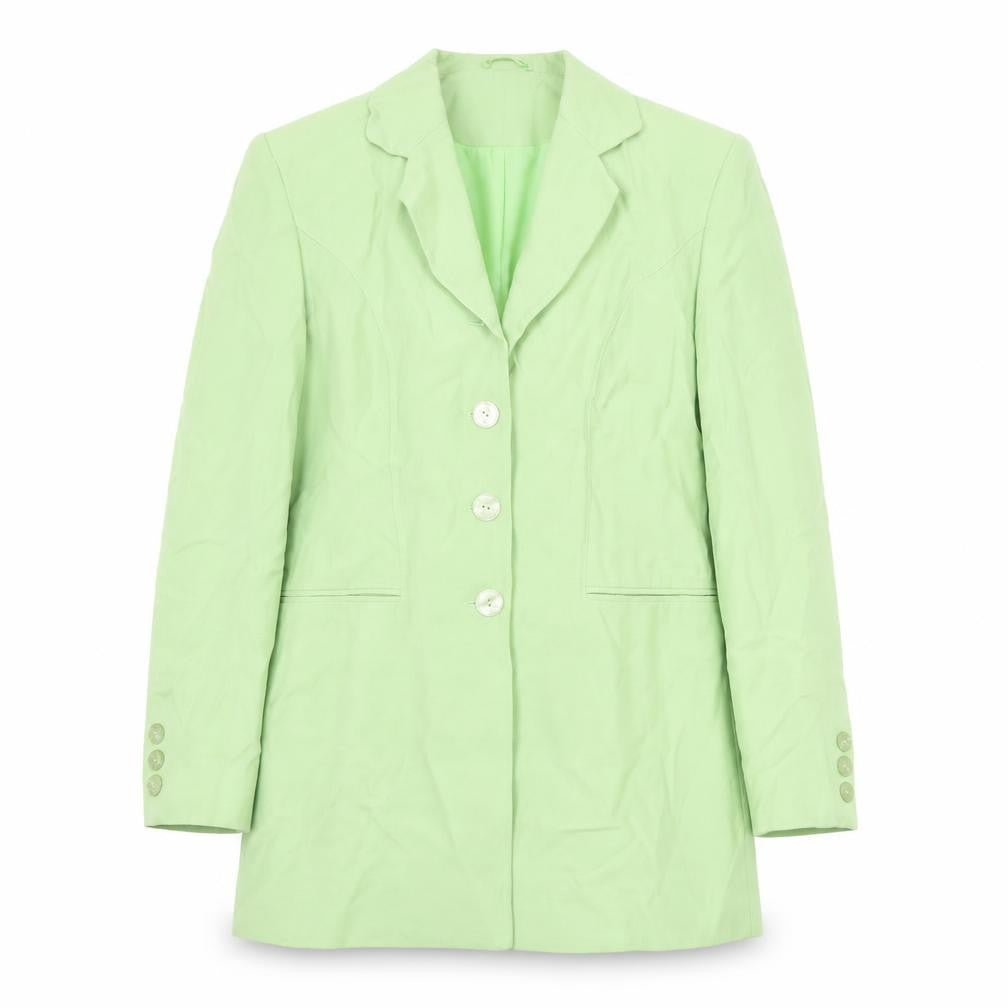JFW Womens Green Polyester Jacket Blazer Size 14