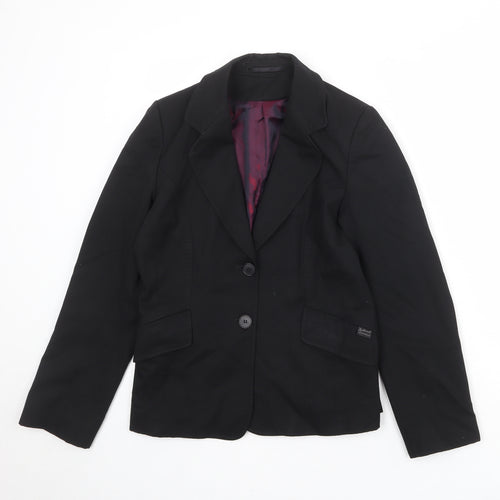 Evolution Womens Black Polyester Jacket Suit Jacket Size 10