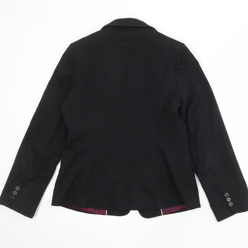 Evolution Womens Black Polyester Jacket Suit Jacket Size 10
