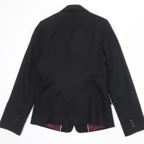 Evolution Womens Black Polyester Jacket Suit Jacket Size 10