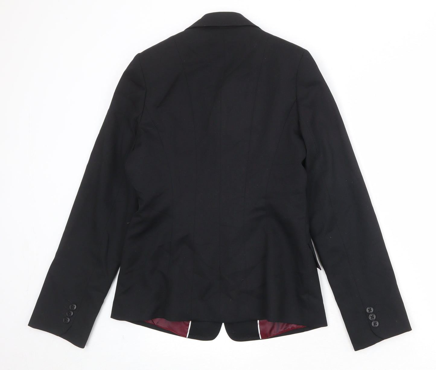 Evolution Womens Black Polyester Jacket Suit Jacket Size 10