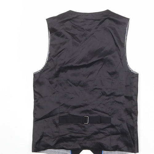 NEXT Boys Black Jacket Waistcoat Size 11 Years Button
