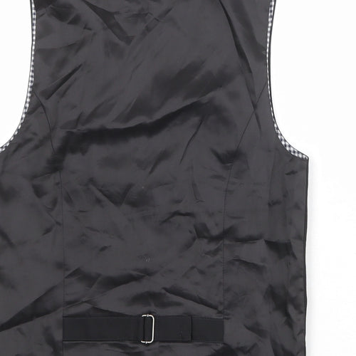 NEXT Boys Black Jacket Waistcoat Size 11 Years Button