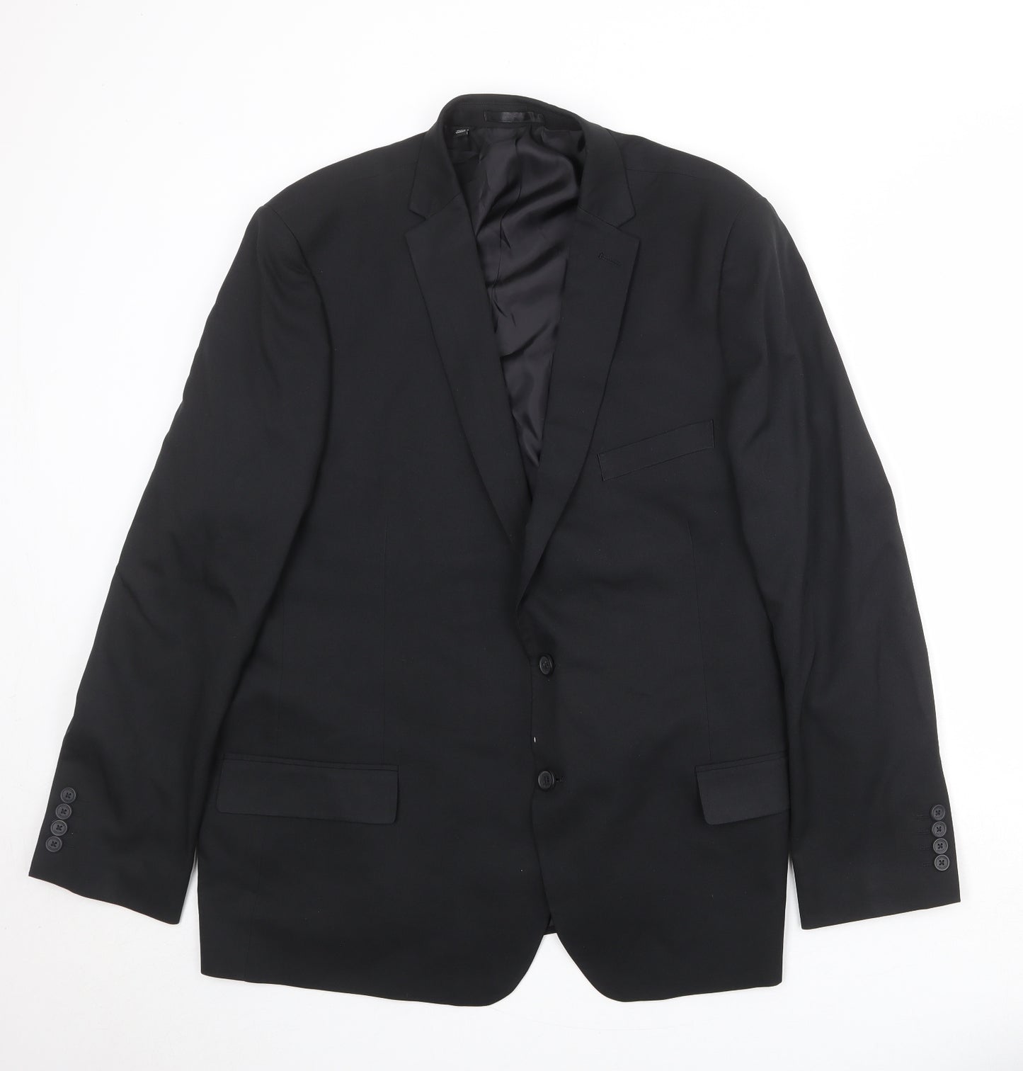 Jacamo Mens Black Polyester Jacket Suit Jacket Size 48 Regular
