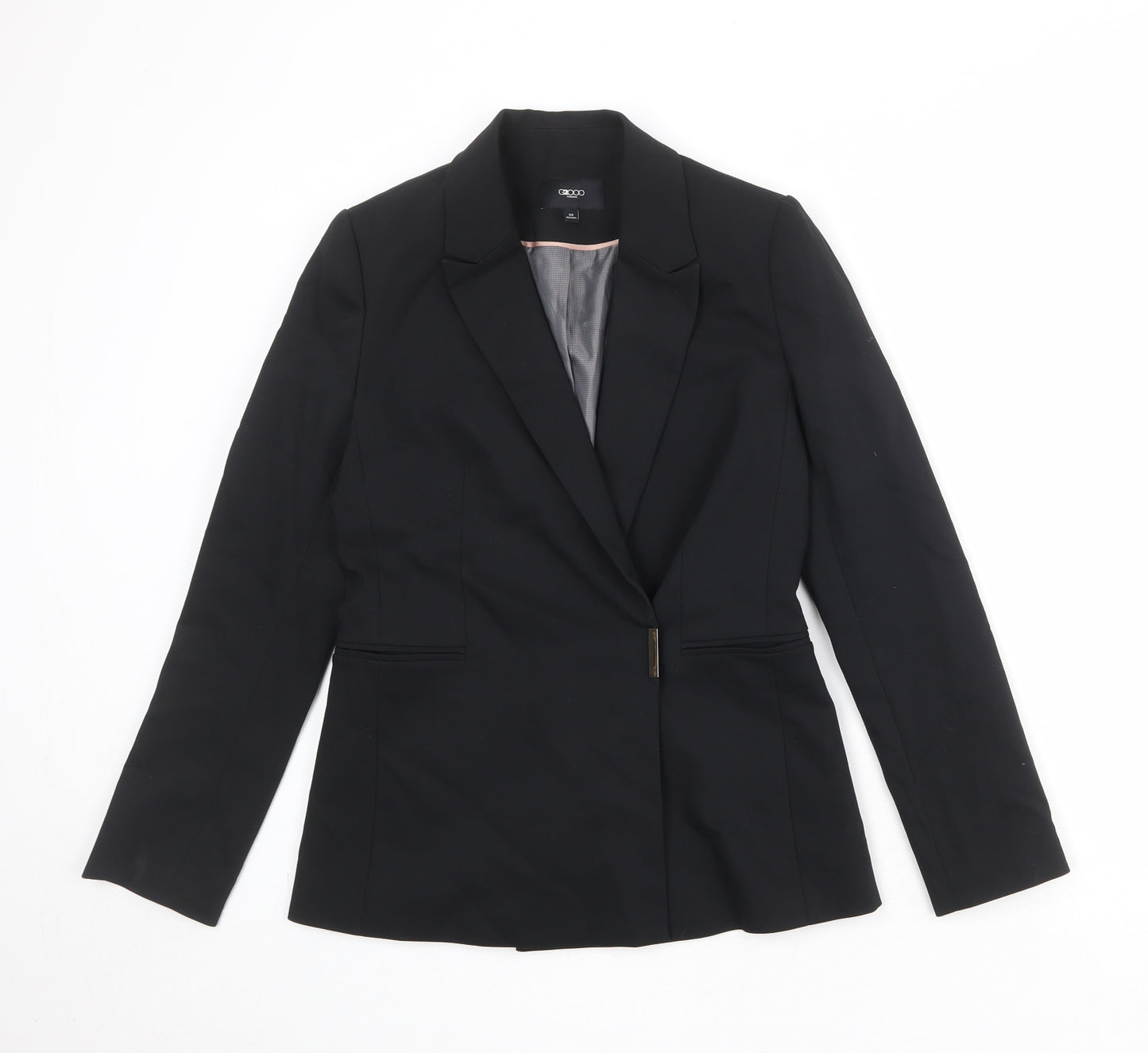 G2000 Womens Black Cotton Jacket Blazer Size 6