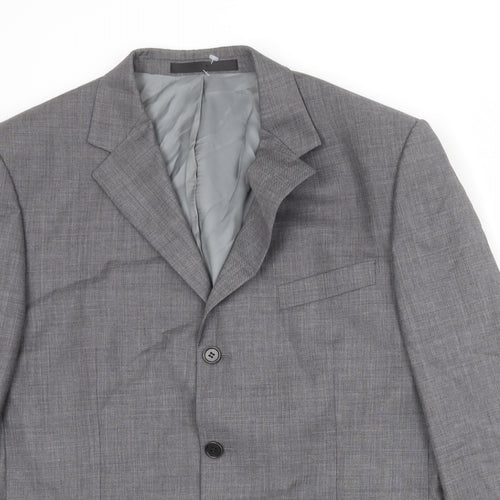 Marks and Spencer Mens Grey Wool Jacket Suit Jacket Size 42 Regular