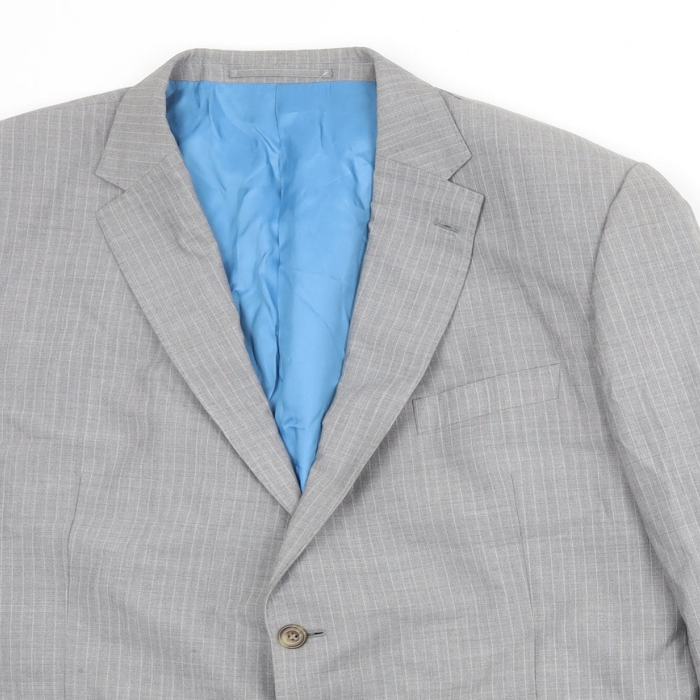 Marks and Spencer Mens Grey Wool Jacket Suit Jacket Size 46 Regular