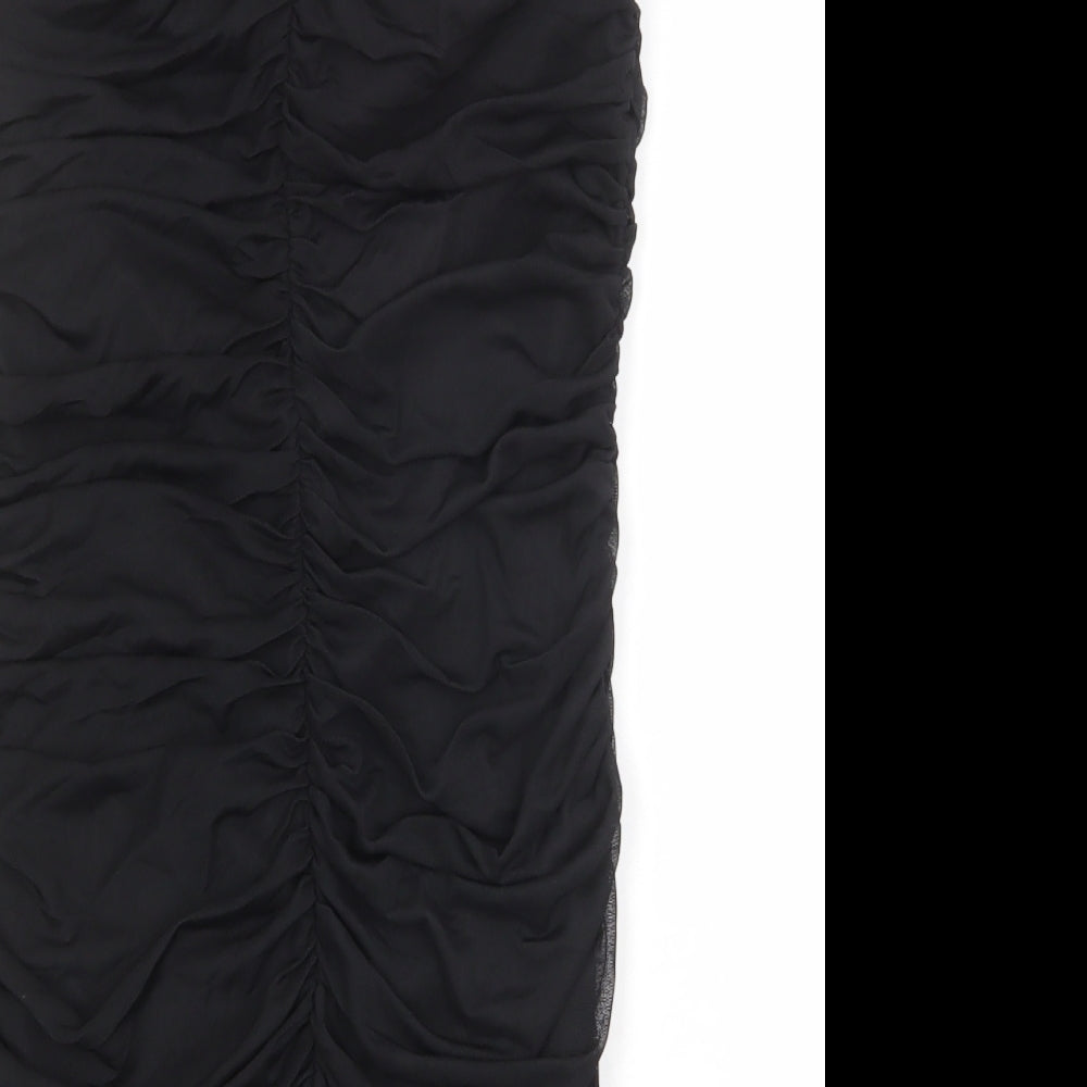 Cameo Rose Womens Black Polyester Bodycon Size 10 Sweetheart Pullover