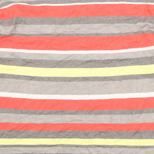 Gerry Weber Womens Multicoloured V-Neck Striped Polyester Pullover Jumper Size 12