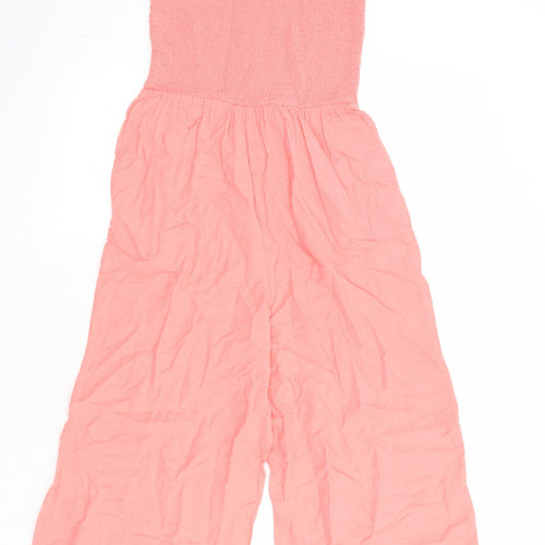 NEXT Womens Pink Polyester Jumpsuit One-Piece Size 6 Pullover - Strapless