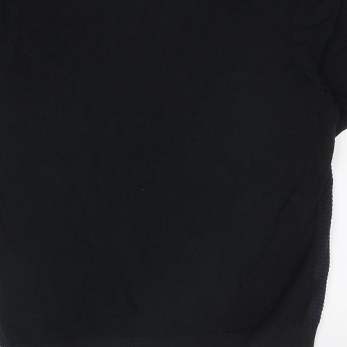 Fred Perry Mens Blue Cotton Polo Size XL Collared Button