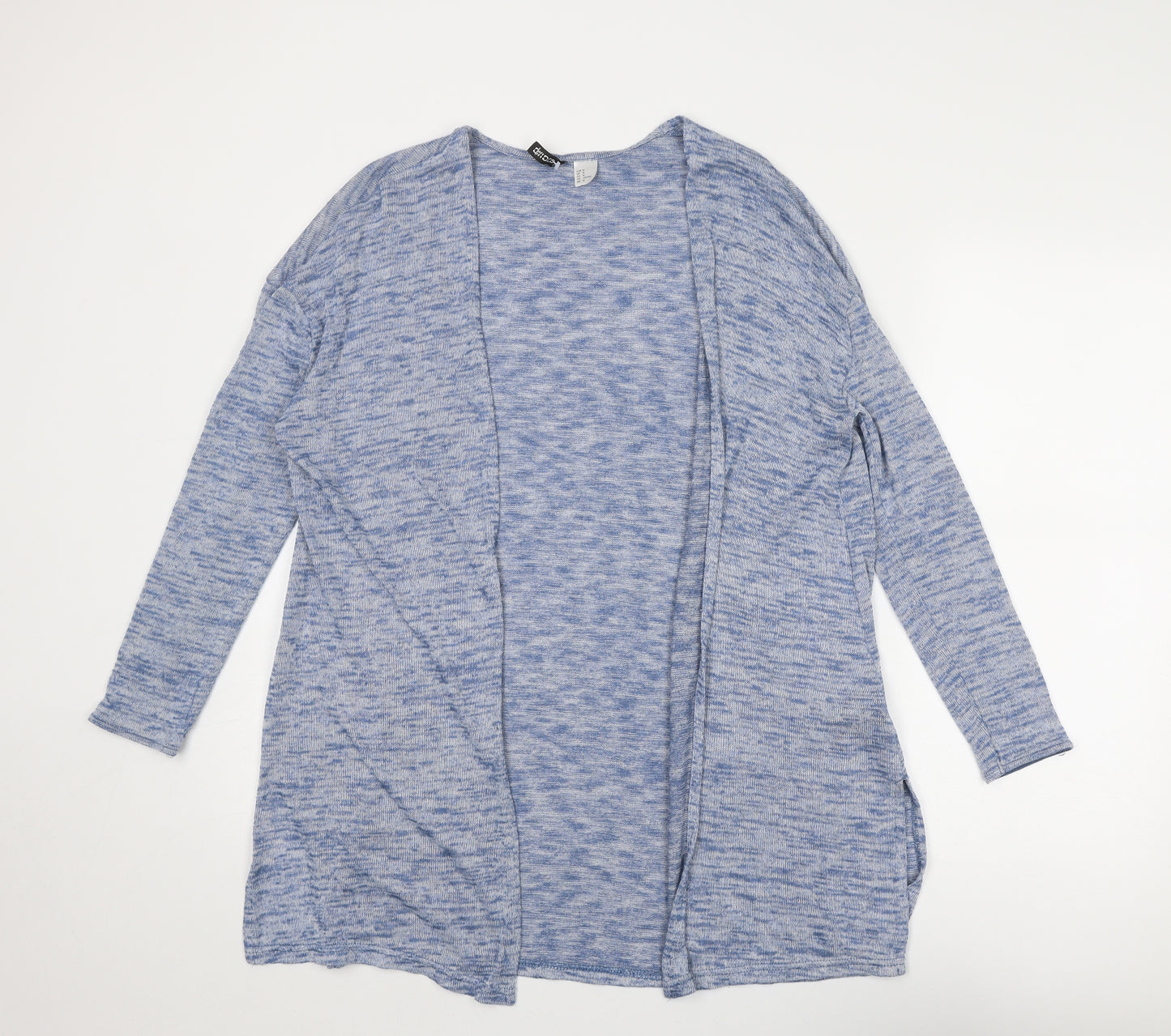 Divided by H&M Womens Blue V-Neck Polyester Cardigan Jumper Size M