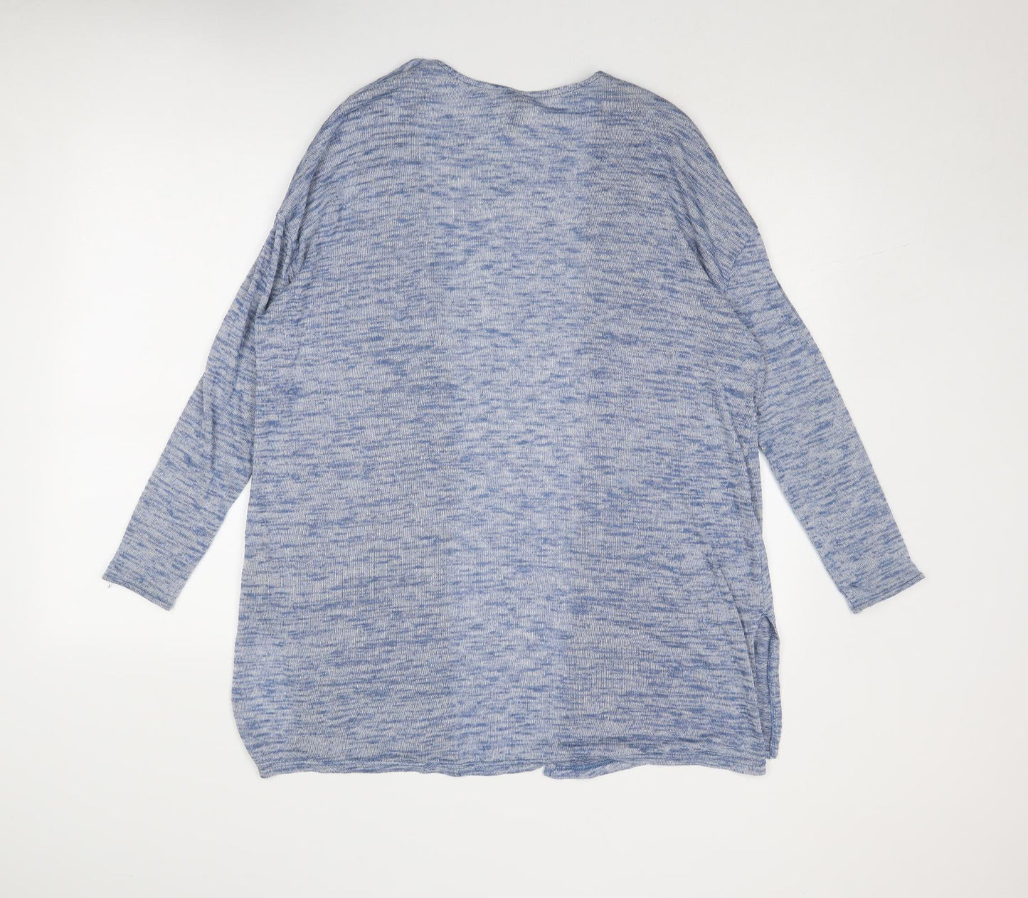 Divided by H&M Womens Blue V-Neck Polyester Cardigan Jumper Size M